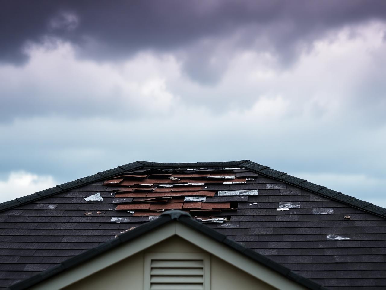 Before — hail and wind damage assessment
